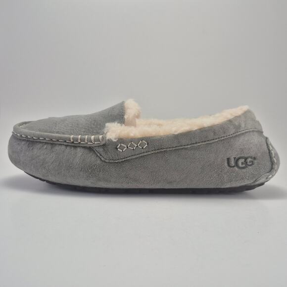 UGG Classic "Ansley" Grey Slippers Womens Size 11 - Picture 4 of 12